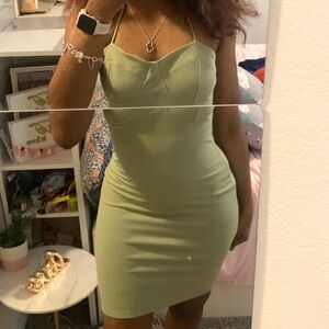 MILITARY GREEN BODYCON DRESS